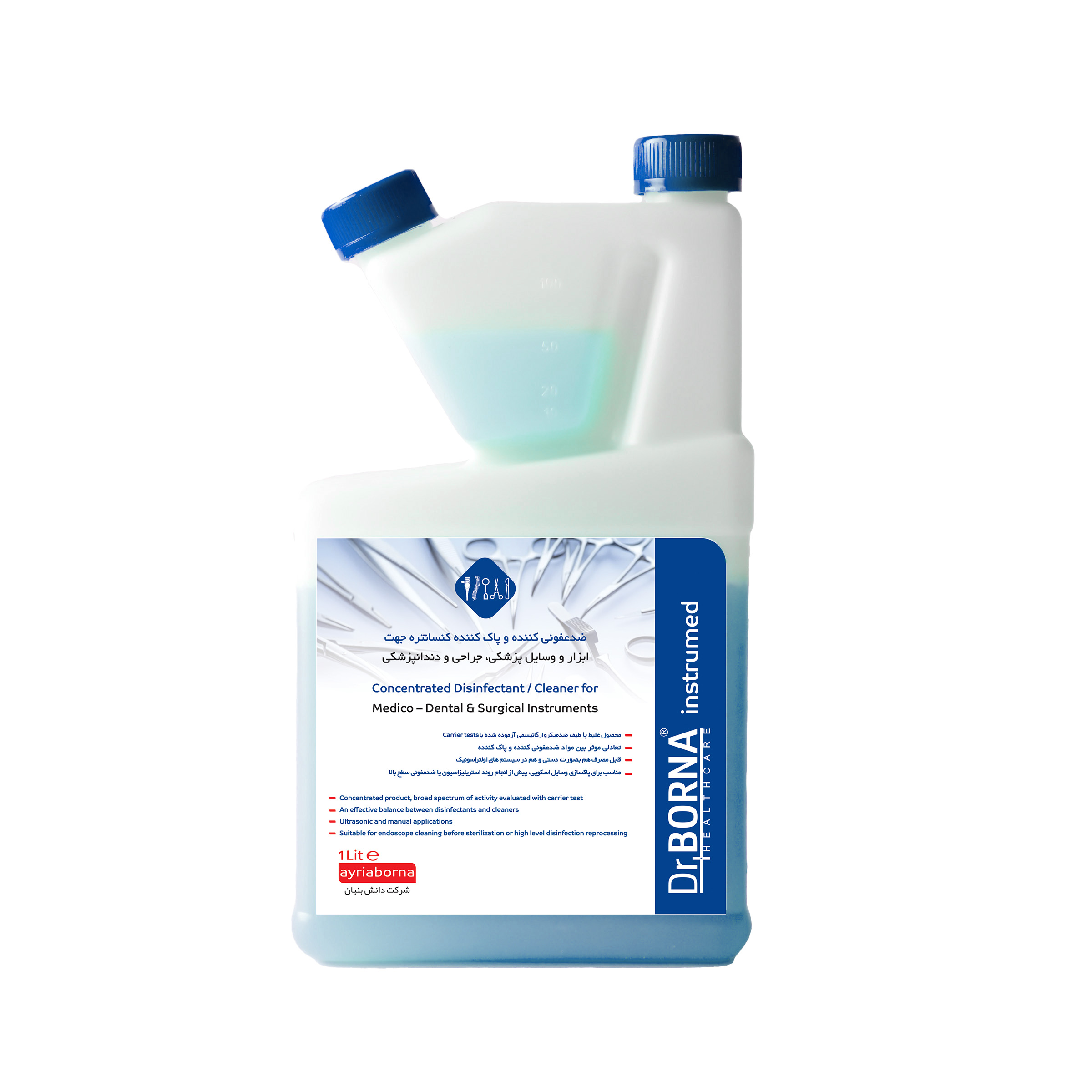 ضدعفونی کننده و پاک کننده اینسترومد دکتربرنا-1لیتری